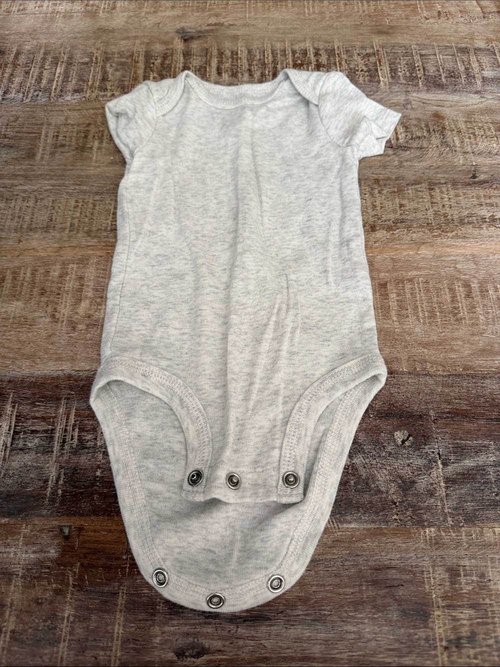 Carter's Light Gray Heather Baby One-Piece Bodysuit